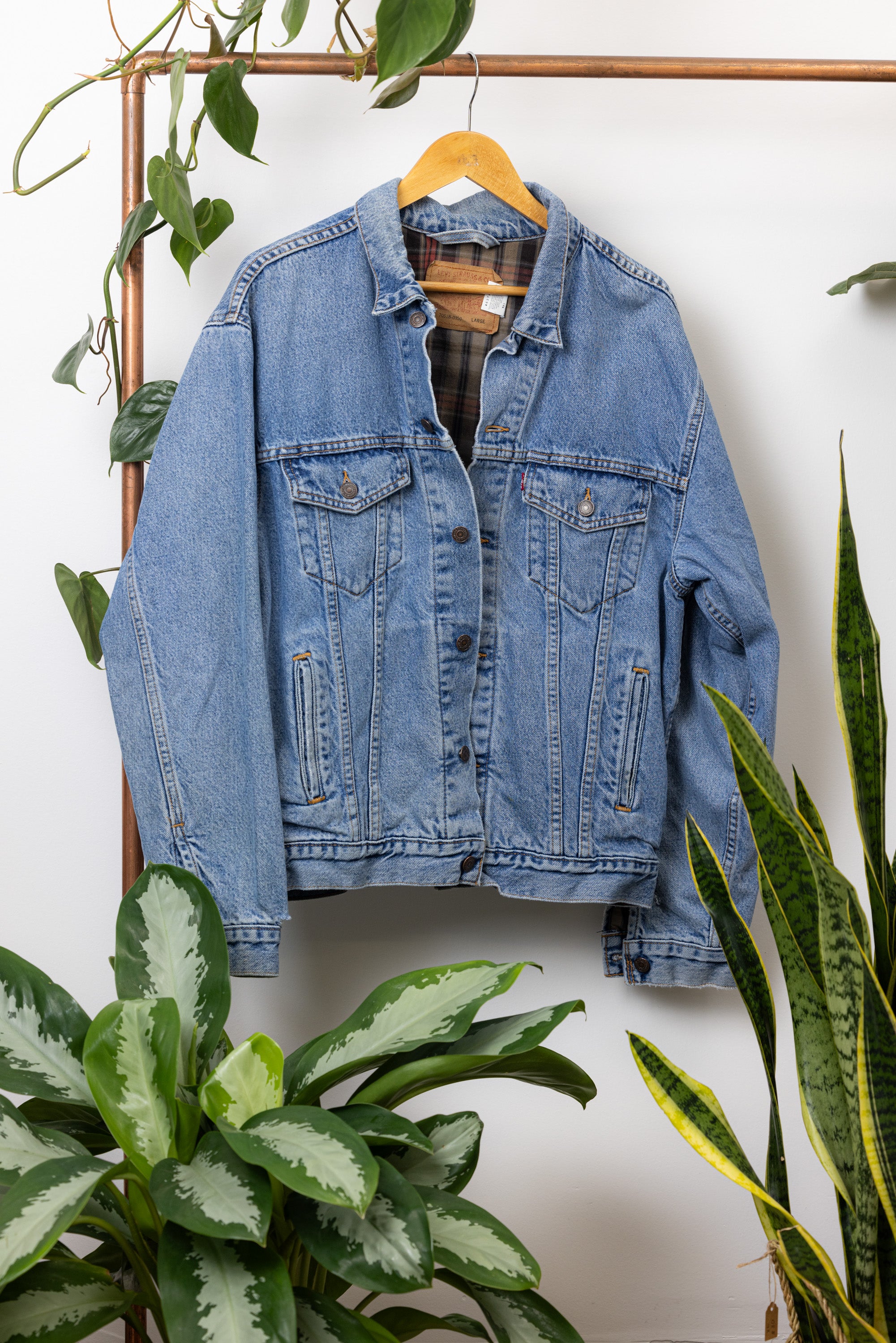 Levi's Flannel Lined Denim Jacket | SACHI.LA