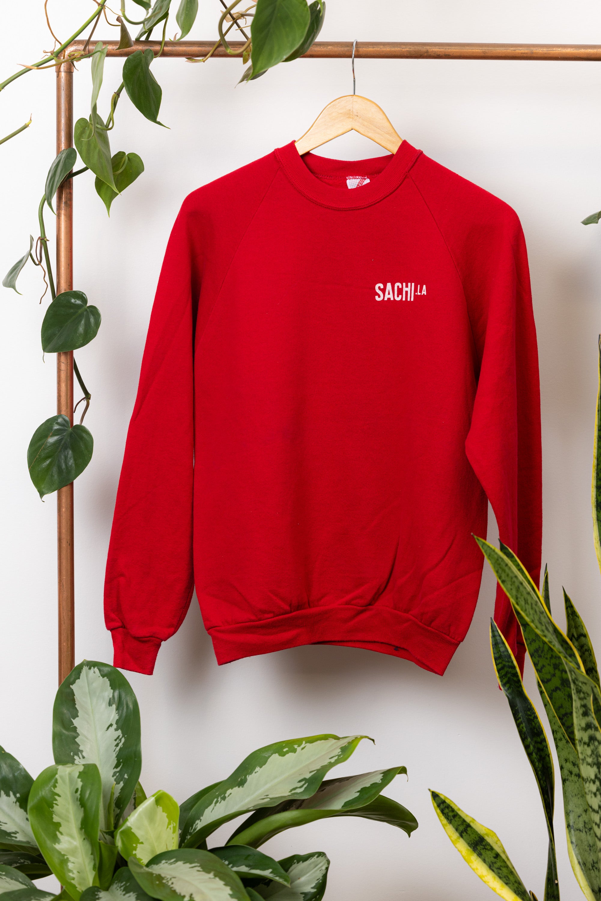 Red vintage crewneck sweatshirts sale