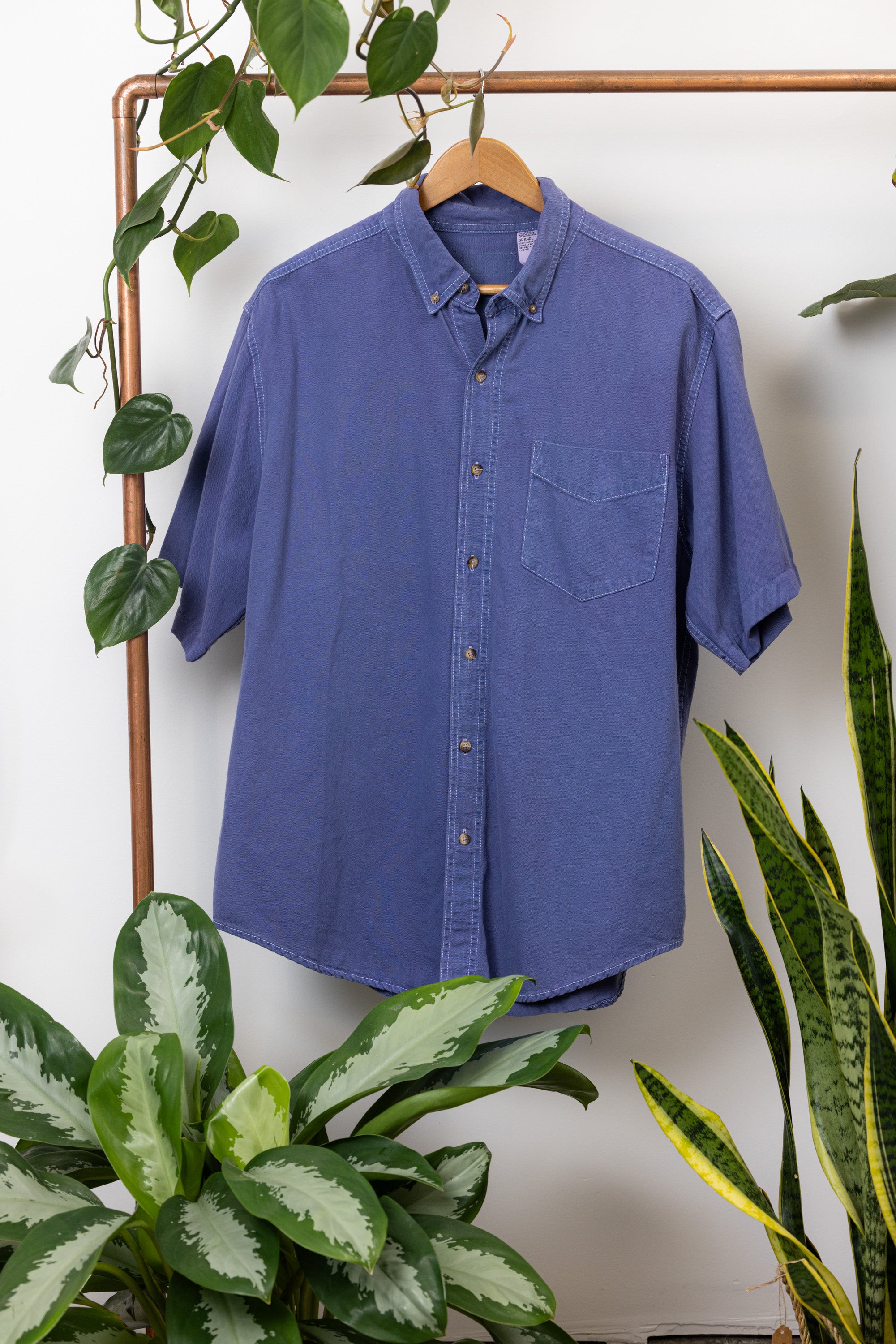Overdye Lavender Denim Shirt