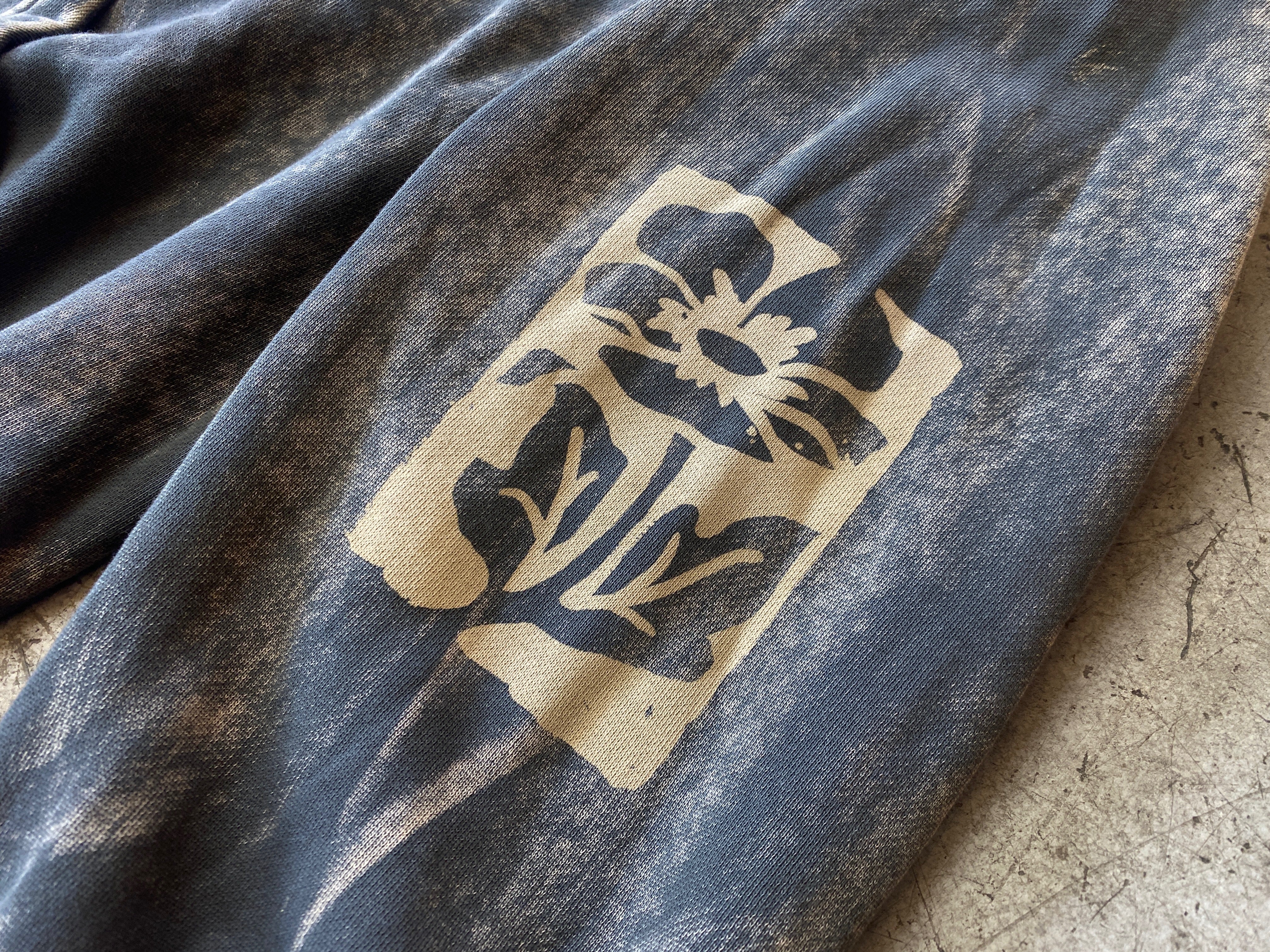 スタンプ　STAMP HOODIE SACHI Stamp Zip Hoodie in Charcoal | SACHI.LA