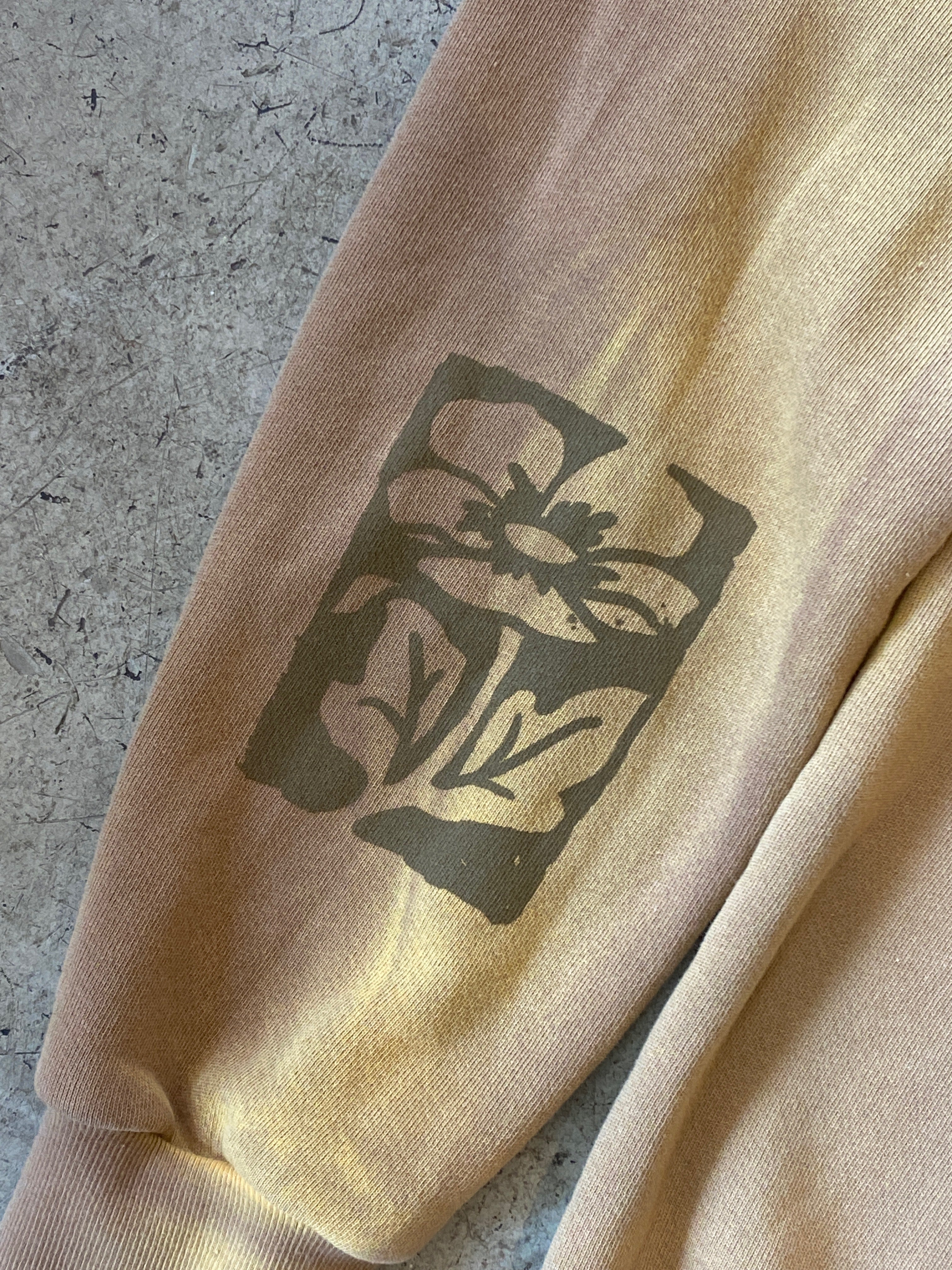 SACHI Stamp Zip Hoodie in Honey