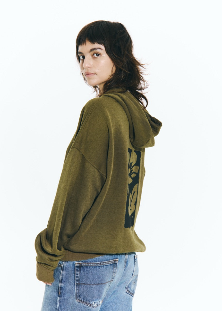 Vintage Tomodachi Flower Stamp Hoodie